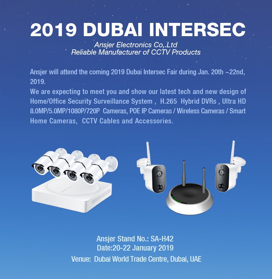 Ansjer-2019 Dubai Intersec | Video Surveillance System-2