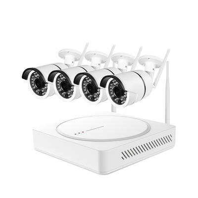 Ansjer 1080P HD H.265 Wireless NVR Security System, 4 Channel Video Recorder with 4 HD 2.0MP Outdoor/Indoor Wireless IP Cameras IP66, 100FT Night Vision, Motion Email Alert, Internet & Smartphone Viewing, Free App iOS and Andriod