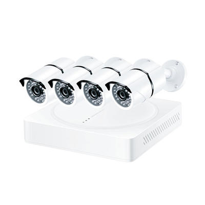 Ansjer 1080P HD H.264 Home Security Camera System, 4 Channel DVR Recorder with 4 HD 2.0MP Outdoor/Indoor Surveillance Cameras IP66, 100FT Night Vision, Motion Email Alert, Internet & Smartphone Viewing