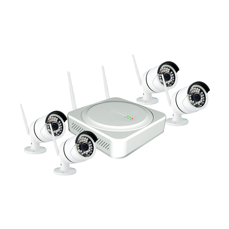 Ansjer-Ansjer H265+ 4CH 2K Wireless NVR Surveillance Camera System with 50MP Wireless IP Camera
