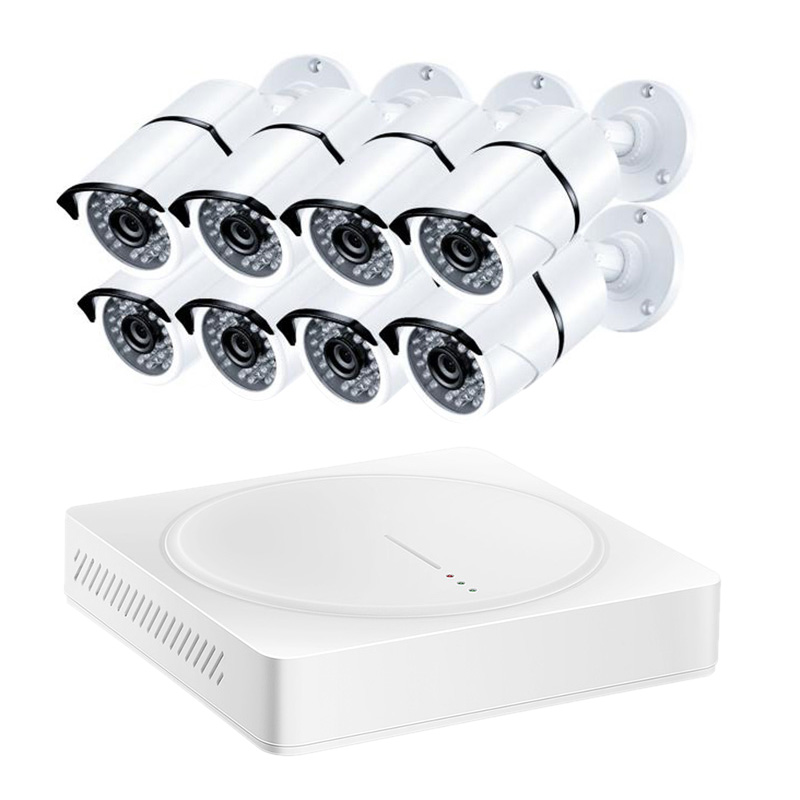 Ansjer-Ansjer 8CH 4K Ultra HD Security Camera System 8MP Night Vision Weather-proof IP66 Camera